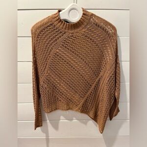 🤎GABBY ISABELLA – Open Knit Sweater – Size XS